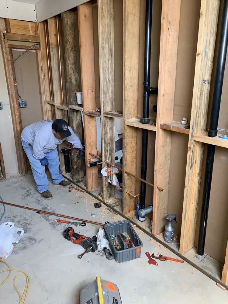 Commercial rough-in plumbing for Gas Line Repair in Quincy